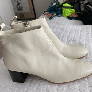 New Everlane Bone Ankle Day Boots Leather